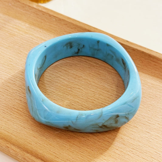 Bracelet résine bleu