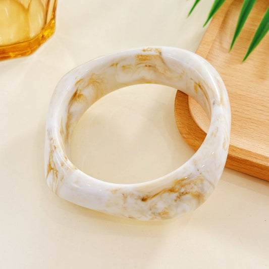 Bracelet en résine blanc
