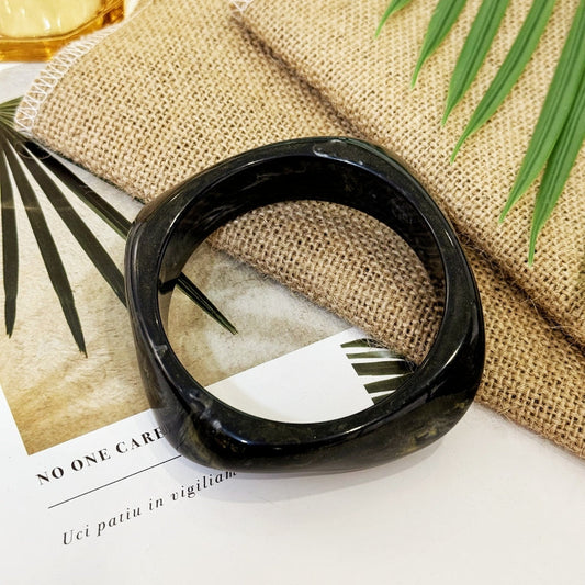 Bracelet en résine noir