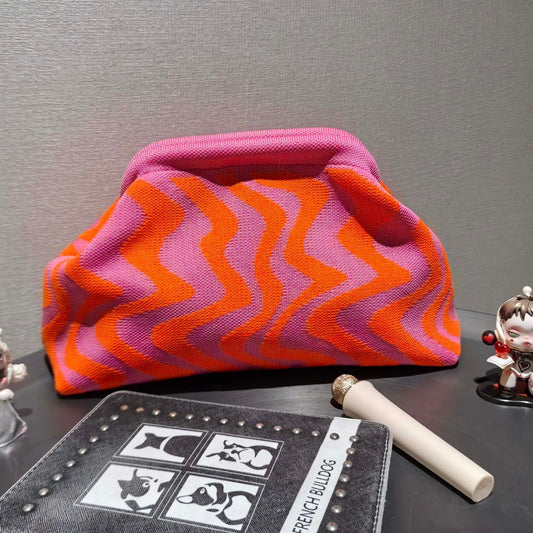 Pochette rose et orange