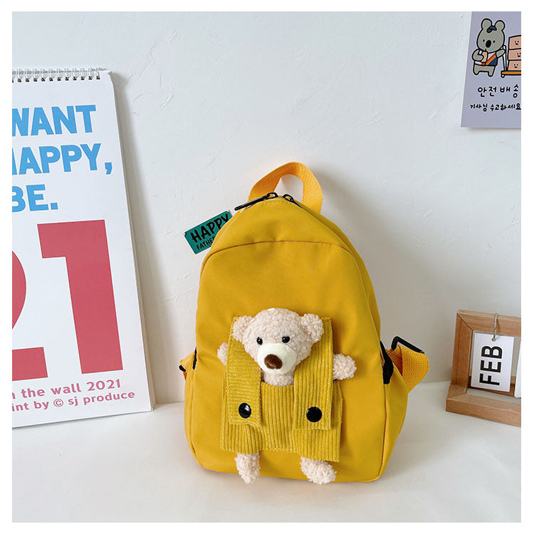 Sac à dos ours jaune