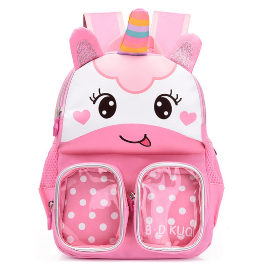 Sac à dos Licorne rose corne relief