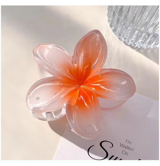Pince fleur orange
