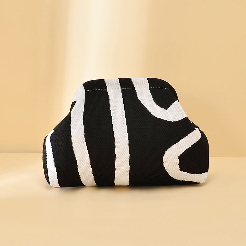 Pochette blanc & noir abstrait