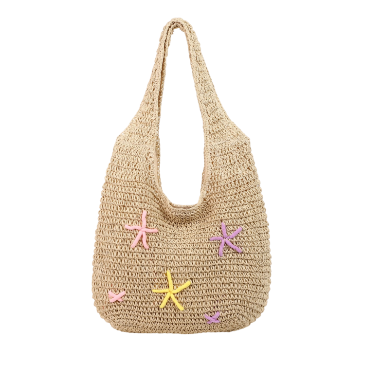 Sac en paille beige